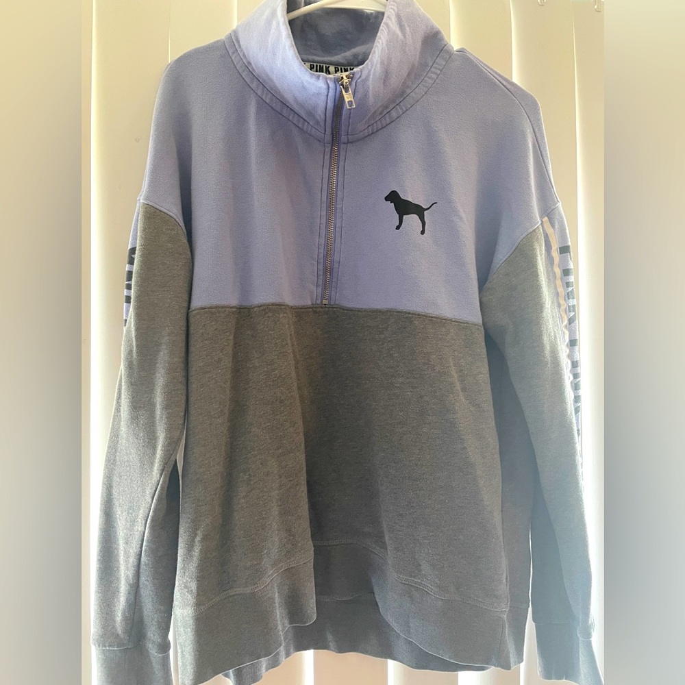 Victoria Secret PINK pull over half zip - Medium